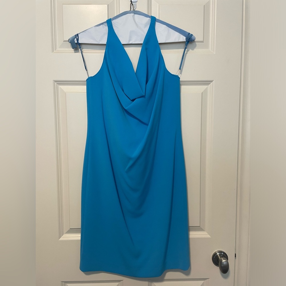 Blue cocktail dress